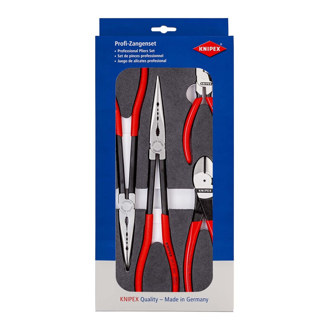 Jeux de pinces, sur plateaux en mousse Knipex