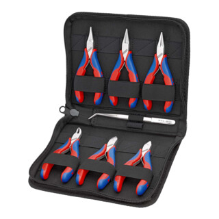 Jeux d'outils pour l’électronique, avec outils pour travaux sur composants électroniques Knipex