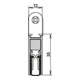 Athmer OHG double joint de porte M12/35 No.1-393 libération aluminium 2 faces-1