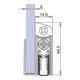 Joint de porte Schall-Ex® GS-8 No. 1-407 Ausl.1-s.L.1208mm Alu. silverf.-1