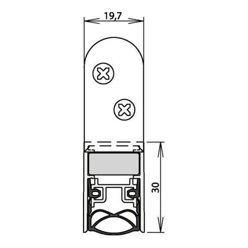 Athmer OHG Schall-Ex Ultra joint de porte WS No.1-290 déclenchement bilatéral