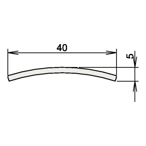 Joint de porte seuil en acier inoxydable 164 No. 3-107 L.1090mm VA ma geb.