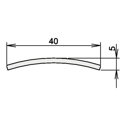 Joint de porte seuil en acier inoxydable 164 No. 3-107 L.1215mm VA ma geb.