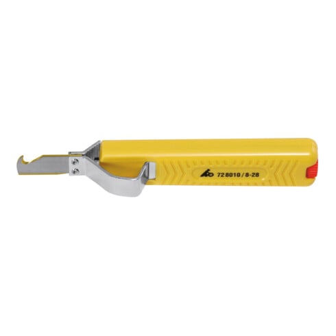 JOKARI Coltello spelacavi con lama uncinata, TiN, per cavo Ø8-28mm
