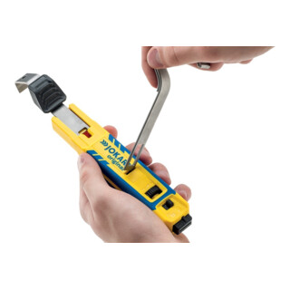 JOKARI Coltello spelacavi di sicurezza, TiN, per cavo Ø8-28mm