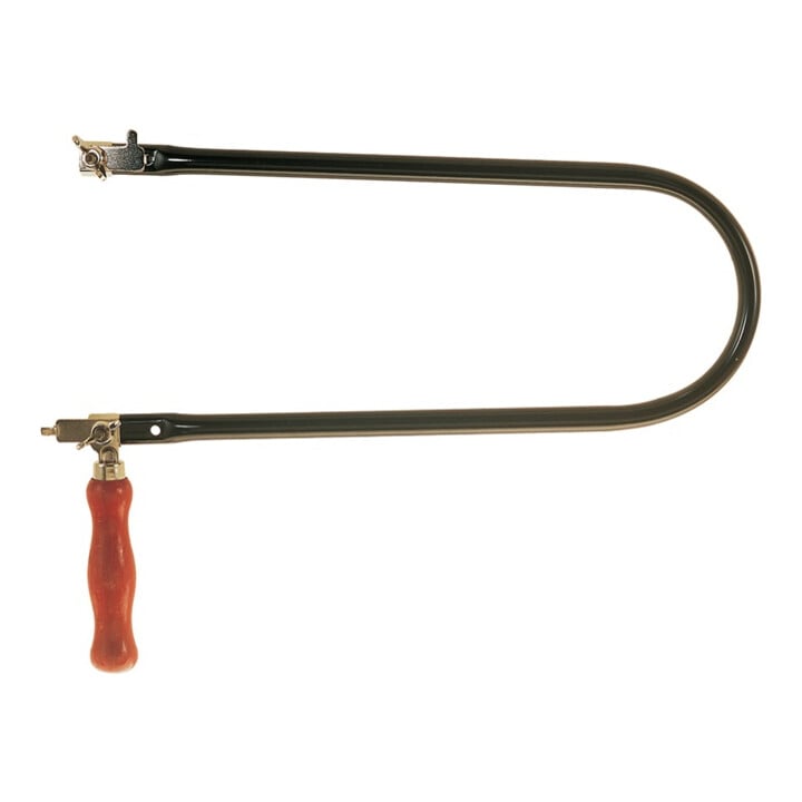 Josef Haunstetter Laubsägebogen lackiertes Holzheft schwarzer Bogen 130 mm