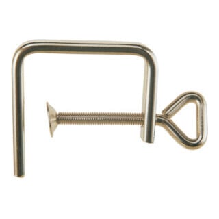 Josef Haunstetter Laubsägezwinge vernickelt Stärke 4mm Heringschraube 50mm