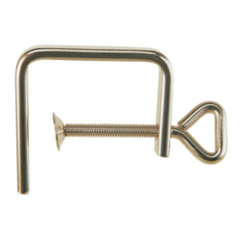 Josef Haunstetter Laubsägezwinge vernickelt Stärke 4mm Heringschraube 50mm