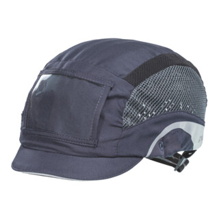 JSP Berretto antiurto con tasca porta badge HardCap Aerolite, marino, Modello: MICRO