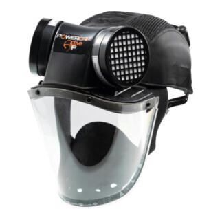 JSP Respiratore con protezione per testa e viso integrata PowerCap Active, Modello: SET