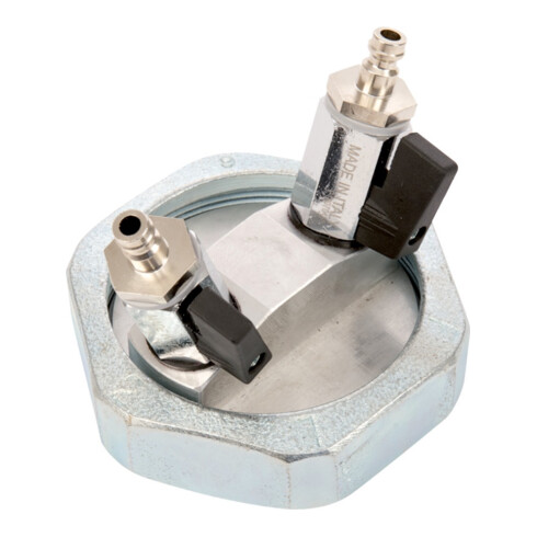 JUMTEC Gasprüfanschluß Einrohr DN40 m.2xKugelhahn+Überw.