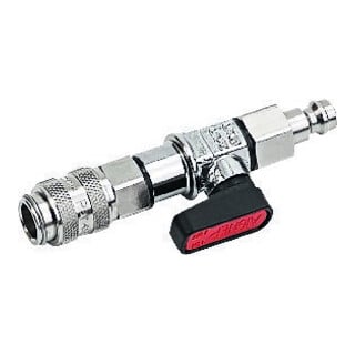 jumtec Robinet à bille emboîtable NW5 Raccord ouvert / Mamelon NW5