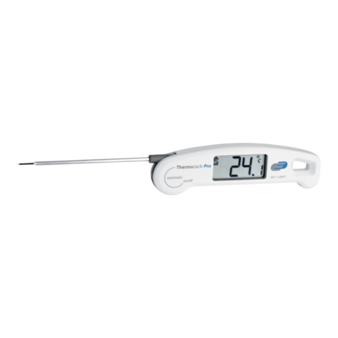 JUMTEC Thermomètre pliable HACCP blanc, étanche, 110 mm