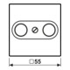 Jung Abdeckung alu für Antennendose A 561 PLTV AL-3