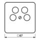 Jung Abdeckung aws für 4L-SAT-TV-Dose CD 561-4 SAT2 WW