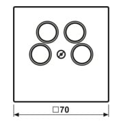 Jung Abdeckung aws für 4L-SAT-TV-Dose LS 990-4 SAT2 WW-4