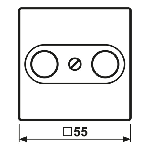 Jung Abdeckung aws für Antennendose A 561 PLTV WW