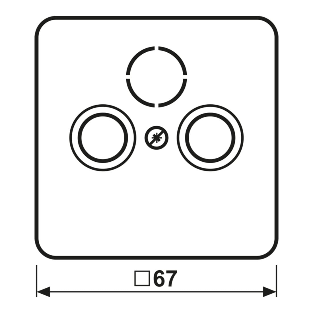 Jung Abdeckung aws für Antennendose CD 561 SAT WW