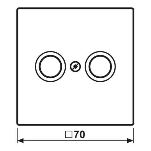 Jung Abdeckung aws für Antennendose LS 990 TV WW