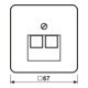 Jung Abdeckung aws für IAE/UAE-Dose CD 569-2 UA WW-3