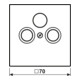 Jung Abdeckung aws für SAT-TV-Dose LS 990 SAT WW-3