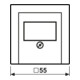 Jung Abdeckung aws für TAE-Dose A 569 PLT WW-3
