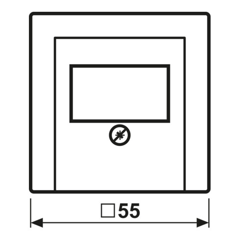 Jung Abdeckung aws für TAE-Dose A 569 PLT WW
