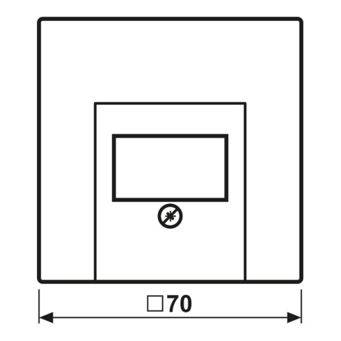 Jung Abdeckung aws für TAE-Dose LS 969 T WW