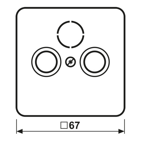 Jung Abdeckung br für Antennendose CD 561 SAT
