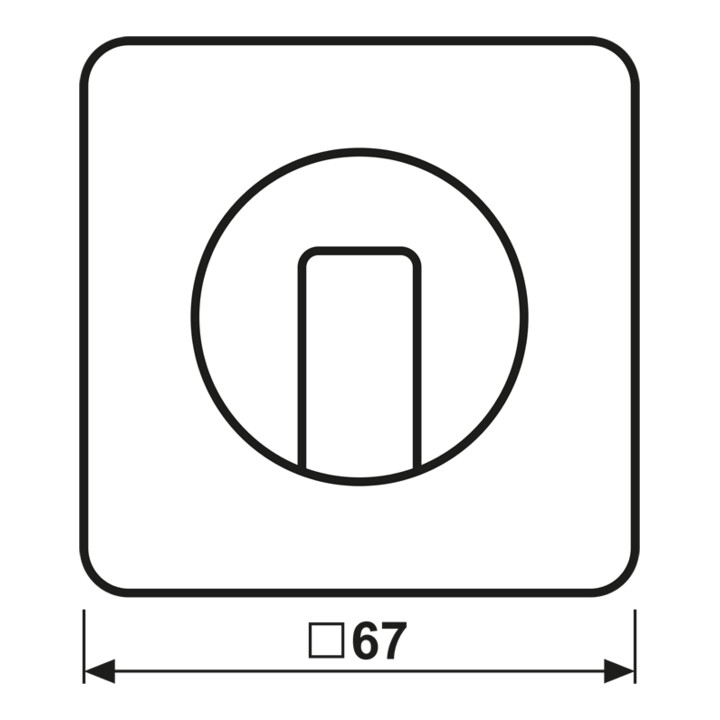 Jung Abdeckung für Drehschalter CD 1541