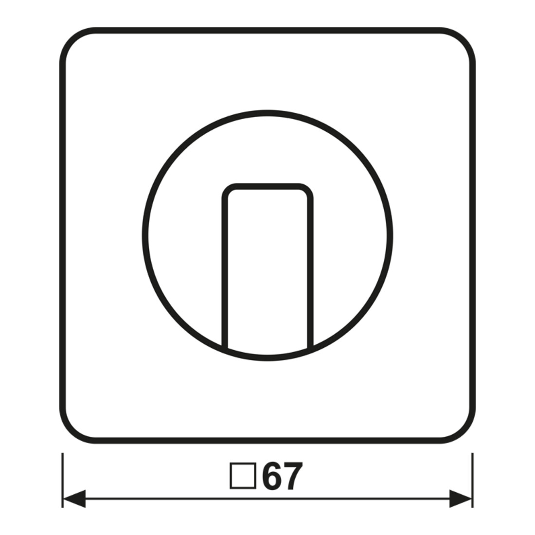 Jung Abdeckung für Drehschalter CD 1541 WW