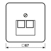 Jung Abdeckung gr für IAE/UAE-Dose CD 569-2 UA-3