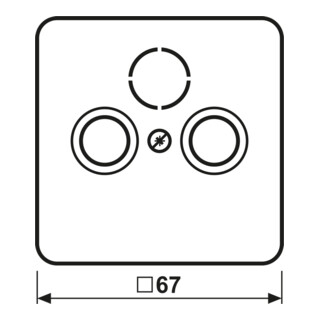 Jung Abdeckung lgr für Antennendose CD 561 SAT LG