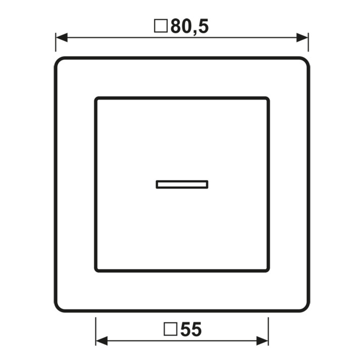 Jung Abdeckung Lichtleiter ws für Taster AS 590 KO5