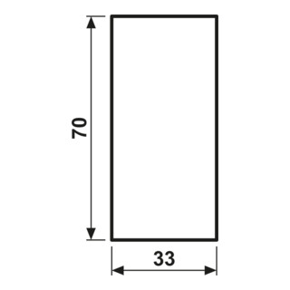Jung Abdeckung LS 50 NA SWM Tastenfarbe 33 x 70,5 mm
