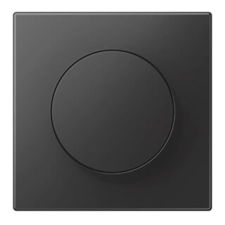 Jung Abdeckung LS1740SWM mit Drehknopf schwarz matt Kunststoff