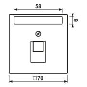 Jung Abdeckung Schriftfeld aws für IAE/UAE-Dose LS 969-1 NAUA WW-4