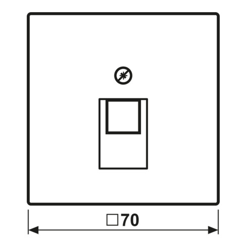 Jung Abdeckung sw für IAE/UAE-Dose LS 969-1 UA