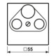 Jung Abdeckung sw für SAT-TV-Dose A 561 PLSAT-3