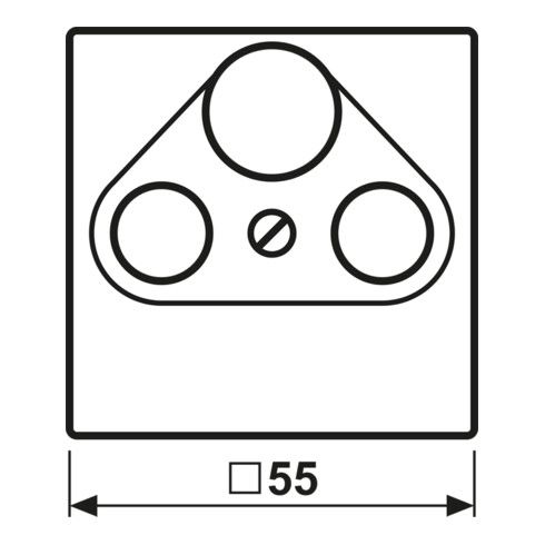 Jung Abdeckung sw für SAT-TV-Dose A 561 PLSAT