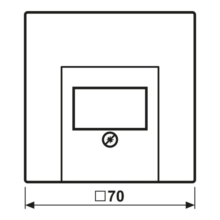 Jung Abdeckung sw für TAE-Dose LS 969 T