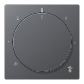 Jung Abdeckung Thermostat A1749BFANM anthrazit matt Kunststoff