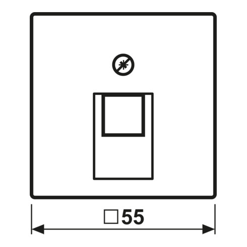 Jung Abdeckung ws für IAE/UAE-Dose A 569-1 PLUA