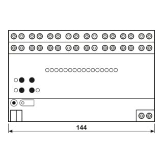 Jung Actionneur de volet KNX REG Boîtier 8TE 2508 REGHE
