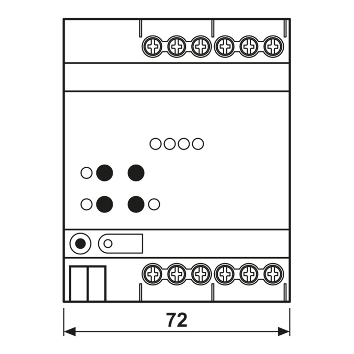Jung Actionneur universel dimmable KNX LED, 4 canaux, 4 UI 39004 1S R