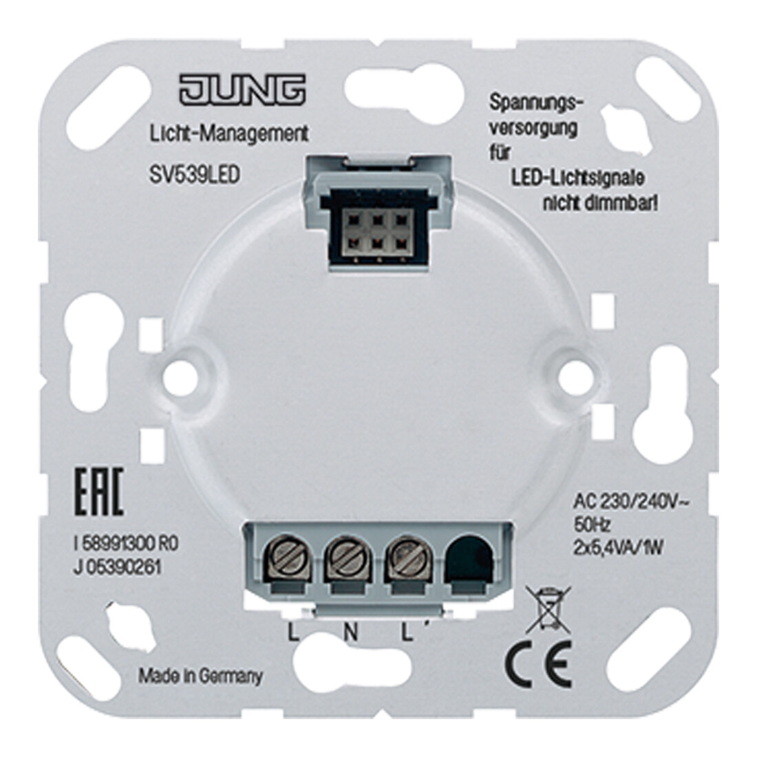 Jung Alimentation AC230/240V 50Hz SV 539 LED