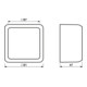 Jung AP-Capuchon 1 module cadre moulé CD 581 A