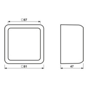 Jung AP-Capuchon 1 module cadre moulé CD 581 A-3