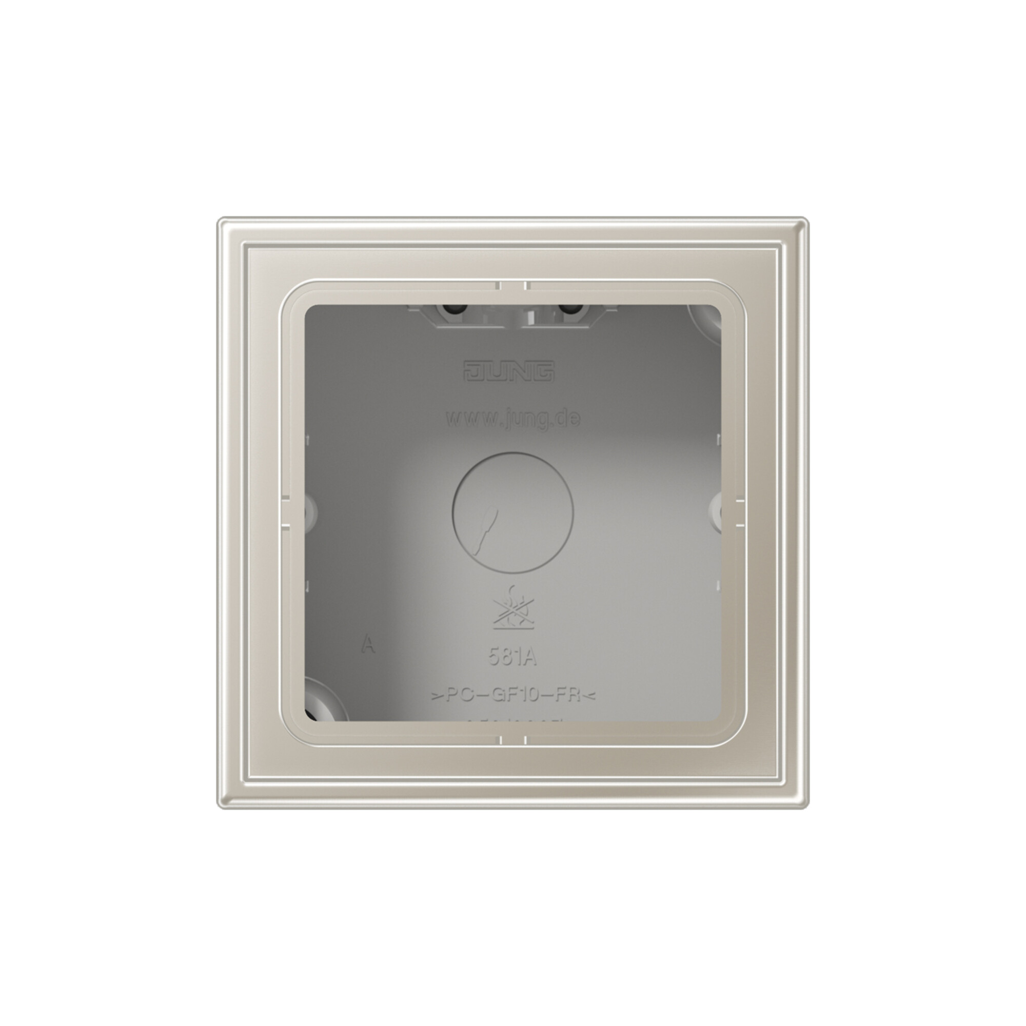 Jung AP-Kappe 1-fach eds lack angeformter Rahmen ES 2581 A-L