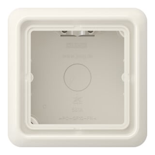 Jung AP-Kappe 1-fach ws angeformter Rahmen CD 581 A W